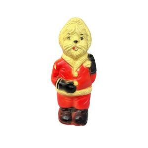 Vintage Hartz Santa Dog Squeaky Toy MCM Christmas‎ Decor Works